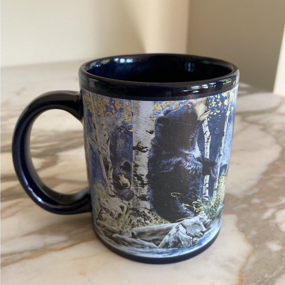 Mug garden 14 bearshidden blue ceramic 🌸